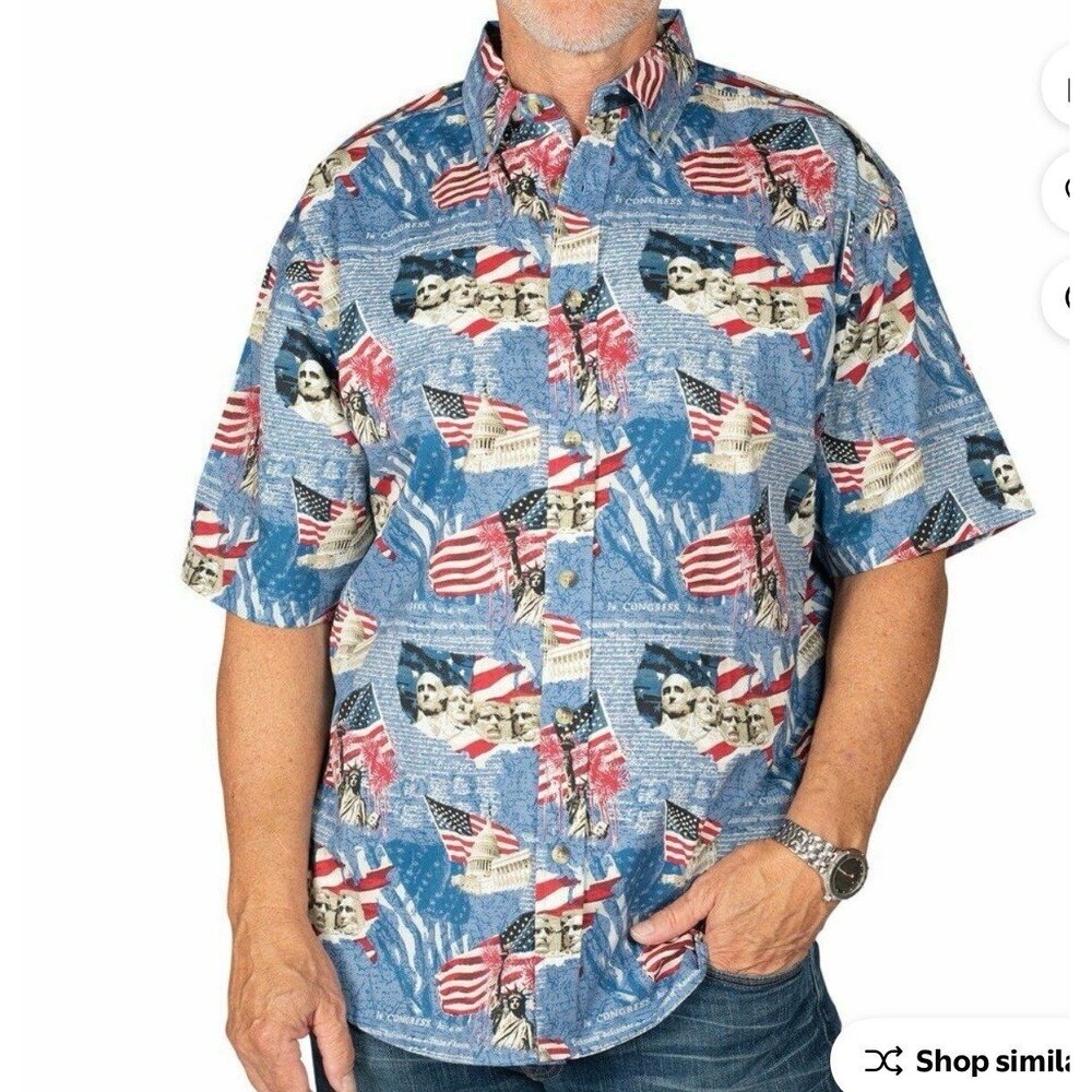 Cotton Traders Sport Independence Shirt Size XXL New With Tag